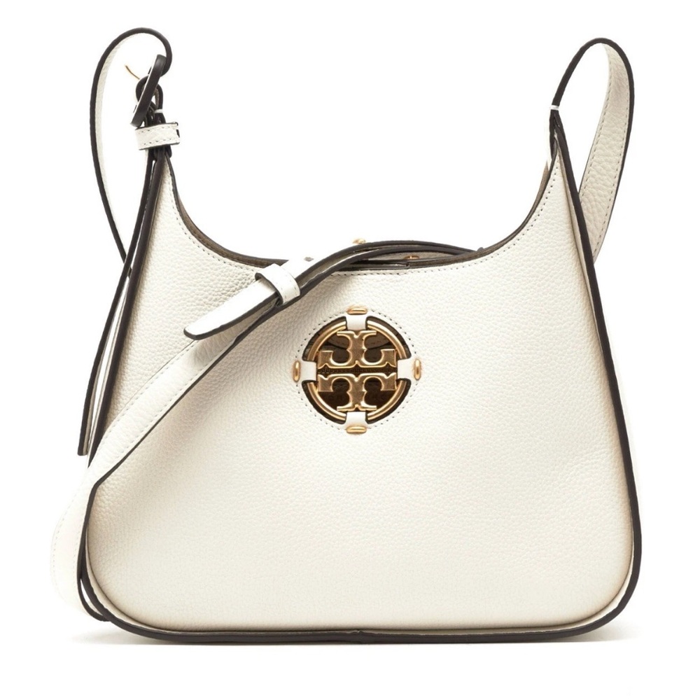 Tory Burch Cream Crossbody Bag with Gold Logo